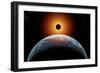 A Total Eclipse of the Sun as Seen from Being in Earth's Orbit-null-Framed Art Print