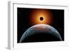 A Total Eclipse of the Sun as Seen from Being in Earth's Orbit-null-Framed Art Print