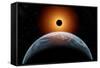 A Total Eclipse of the Sun as Seen from Being in Earth's Orbit-null-Framed Stretched Canvas