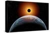 A Total Eclipse of the Sun as Seen from Being in Earth's Orbit-null-Stretched Canvas