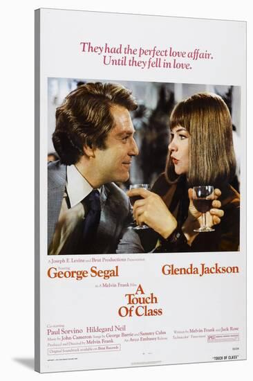 A TOUCH OF CLASS, US poster, from left: George Segal, Glenda Jackson, 1973-null-Stretched Canvas