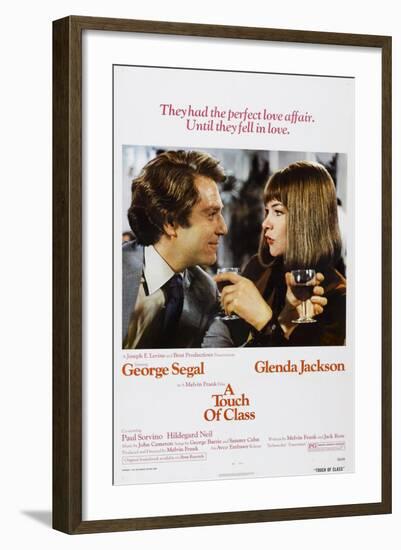 A TOUCH OF CLASS, US poster, from left: George Segal, Glenda Jackson, 1973-null-Framed Art Print