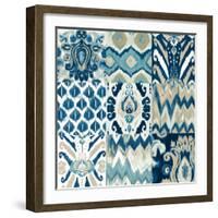 A Touch of Flourish Nine Patch-Patricia Pinto-Framed Art Print