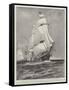 A Touch of Old Sea Life, HMS Active and HMS Volage Going Out of Portsmouth Harbour under Sail Only-Fred T. Jane-Framed Stretched Canvas