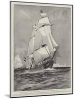 A Touch of Old Sea Life, HMS Active and HMS Volage Going Out of Portsmouth Harbour under Sail Only-Fred T. Jane-Mounted Giclee Print