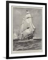 A Touch of Old Sea Life, HMS Active and HMS Volage Going Out of Portsmouth Harbour under Sail Only-Fred T. Jane-Framed Giclee Print