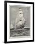 A Touch of Old Sea Life, HMS Active and HMS Volage Going Out of Portsmouth Harbour under Sail Only-Fred T. Jane-Framed Giclee Print