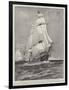 A Touch of Old Sea Life, HMS Active and HMS Volage Going Out of Portsmouth Harbour under Sail Only-Fred T. Jane-Framed Giclee Print