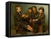 A Tough Story, 1886-John George Brown-Framed Stretched Canvas