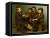 A Tough Story, 1886-John George Brown-Framed Stretched Canvas