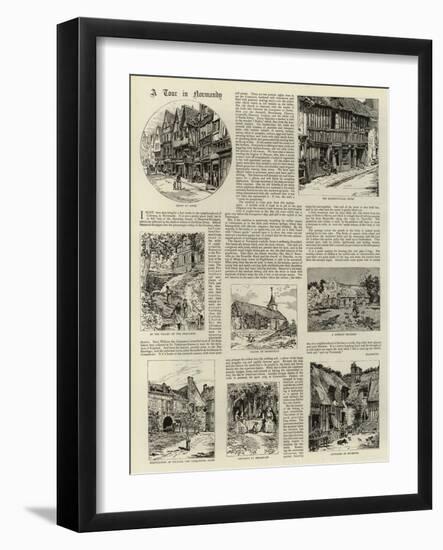 A Tour in Normandy-null-Framed Giclee Print