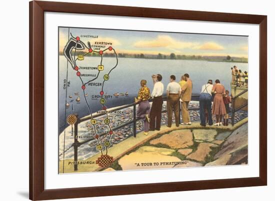 A Tour to Pymatuning, Pennsylvania-null-Framed Art Print