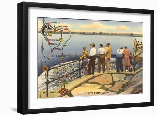 A Tour to Pymatuning, Pennsylvania-null-Framed Art Print