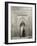 A Tourist before an Elaborate Turkish Carved Alcove-null-Framed Photographic Print