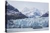 A Tourist Ship Explores the Lamplugh Glacier in Glacier Bay National Park and Preserve, Alaska-Michael Nolan-Stretched Canvas