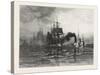 A Tow on Lake St. Clair, Canada, Nineteenth Century-null-Stretched Canvas