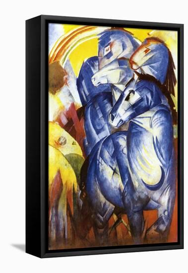 A Tower of Blue Horses, 1913-Franz Marc-Framed Stretched Canvas