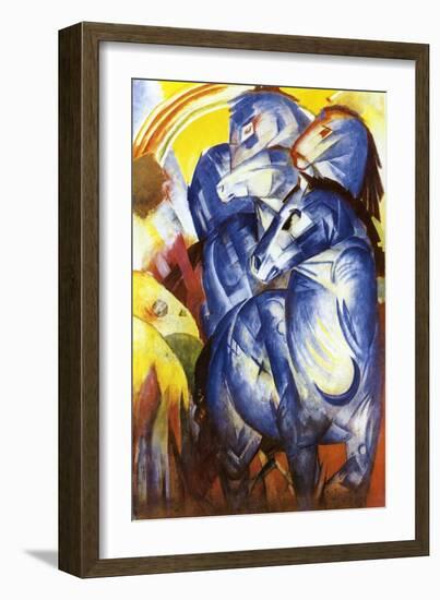 A Tower of Blue Horses, 1913-Franz Marc-Framed Giclee Print