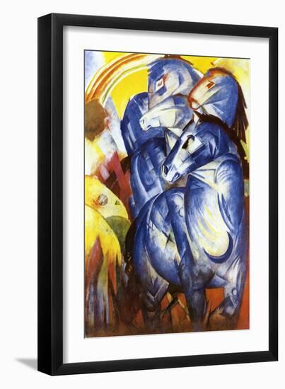 A Tower of Blue Horses, 1913-Franz Marc-Framed Giclee Print