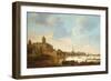 A Town on the Banks of a River, with a Ferry, 1648-Herri Met De Bles-Framed Giclee Print