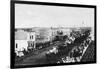 A Town Parade Scene - Jud, ND-Lantern Press-Framed Art Print