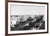 A Town Parade Scene - Jud, ND-Lantern Press-Framed Art Print