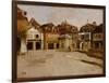 A Town Square-Fritz Thaulow-Framed Giclee Print