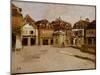 A Town Square-Fritz Thaulow-Mounted Giclee Print