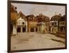 A Town Square-Fritz Thaulow-Framed Giclee Print