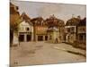 A Town Square-Fritz Thaulow-Mounted Giclee Print