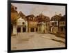 A Town Square-Fritz Thaulow-Framed Giclee Print