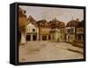 A Town Square-Fritz Thaulow-Framed Stretched Canvas