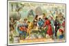 A Trade Fair in Champagne, 1300-null-Mounted Giclee Print