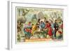 A Trade Fair in Champagne, 1300-null-Framed Giclee Print