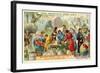 A Trade Fair in Champagne, 1300-null-Framed Giclee Print