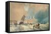 A Trading Brig Running Out of Tynemouth-John Wilson Carmichael-Framed Stretched Canvas