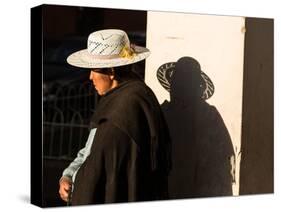 A Traditional Bolivian Woman in the City of Potosi-Alex Saberi-Stretched Canvas