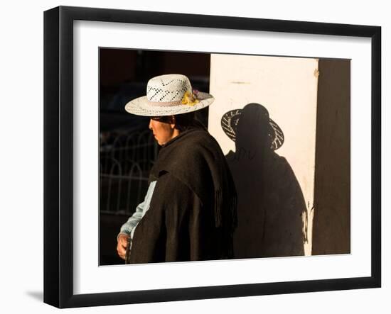 A Traditional Bolivian Woman in the City of Potosi-Alex Saberi-Framed Photographic Print