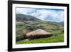 A traditional straw house in the Ecuadorian Andes, Ecuador, South America-Alexandre Rotenberg-Framed Photographic Print