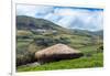 A traditional straw house in the Ecuadorian Andes, Ecuador, South America-Alexandre Rotenberg-Framed Photographic Print