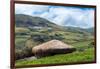 A traditional straw house in the Ecuadorian Andes, Ecuador, South America-Alexandre Rotenberg-Framed Photographic Print