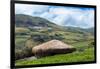 A traditional straw house in the Ecuadorian Andes, Ecuador, South America-Alexandre Rotenberg-Framed Photographic Print