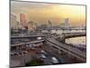 A Traffic Jam at Sunset on One of Cairo's Bridges Spanning the Nile River, Egypt, May 20, 2001-Enric Marti-Mounted Premium Photographic Print