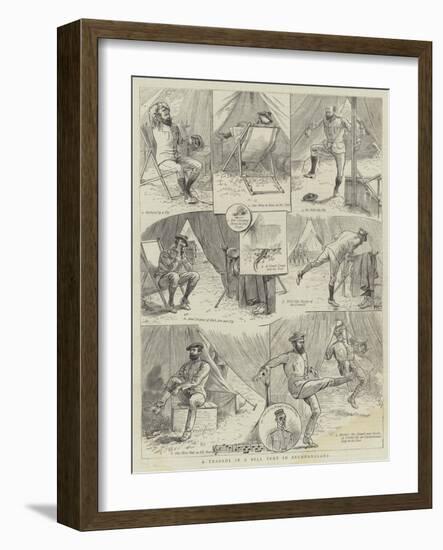 A Tragedy in a Bell Tent in Bechuanaland-William Ralston-Framed Giclee Print