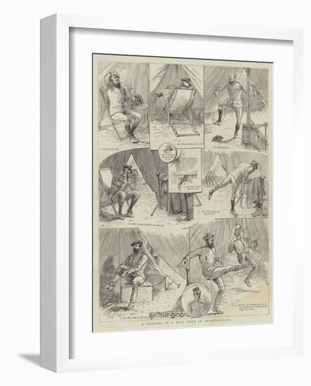 A Tragedy in a Bell Tent in Bechuanaland-William Ralston-Framed Giclee Print