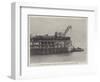 A Train in the Sea, Curious Railway Accident at Kirkaldy Pier-null-Framed Giclee Print