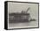 A Train in the Sea, Curious Railway Accident at Kirkaldy Pier-null-Framed Stretched Canvas