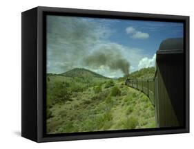 A Train is Seen Approaching Osier, Colorado, August 7, 2005-Deborah M. Baker-Framed Stretched Canvas