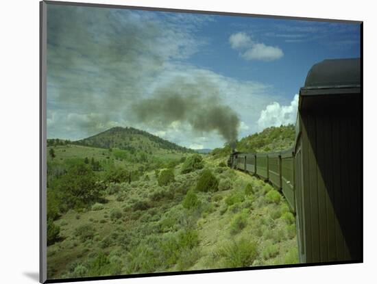 A Train is Seen Approaching Osier, Colorado, August 7, 2005-Deborah M. Baker-Mounted Photographic Print