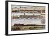 A Train of 1837 Compared with the Special Anglo-American Boat Express in 1904-null-Framed Giclee Print